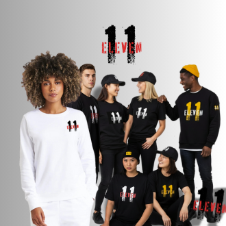 Limited Edition 11:11 Collection
Make a wish and make a statement with our exclusive 11:11 Hoodie,- Sweatshirt - t-shirt.  Features the iconic 11:11 design in bold gold/yellow  or red and white distressed text, perfect for those who believe in the magic of meaningful moments.