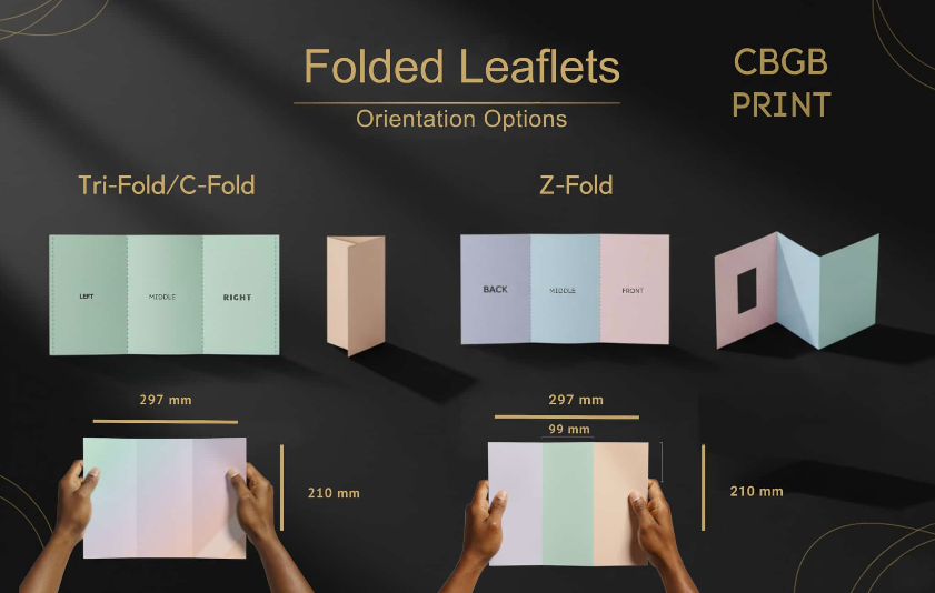 DL Folded Leaflet - 150G - 297x210mm