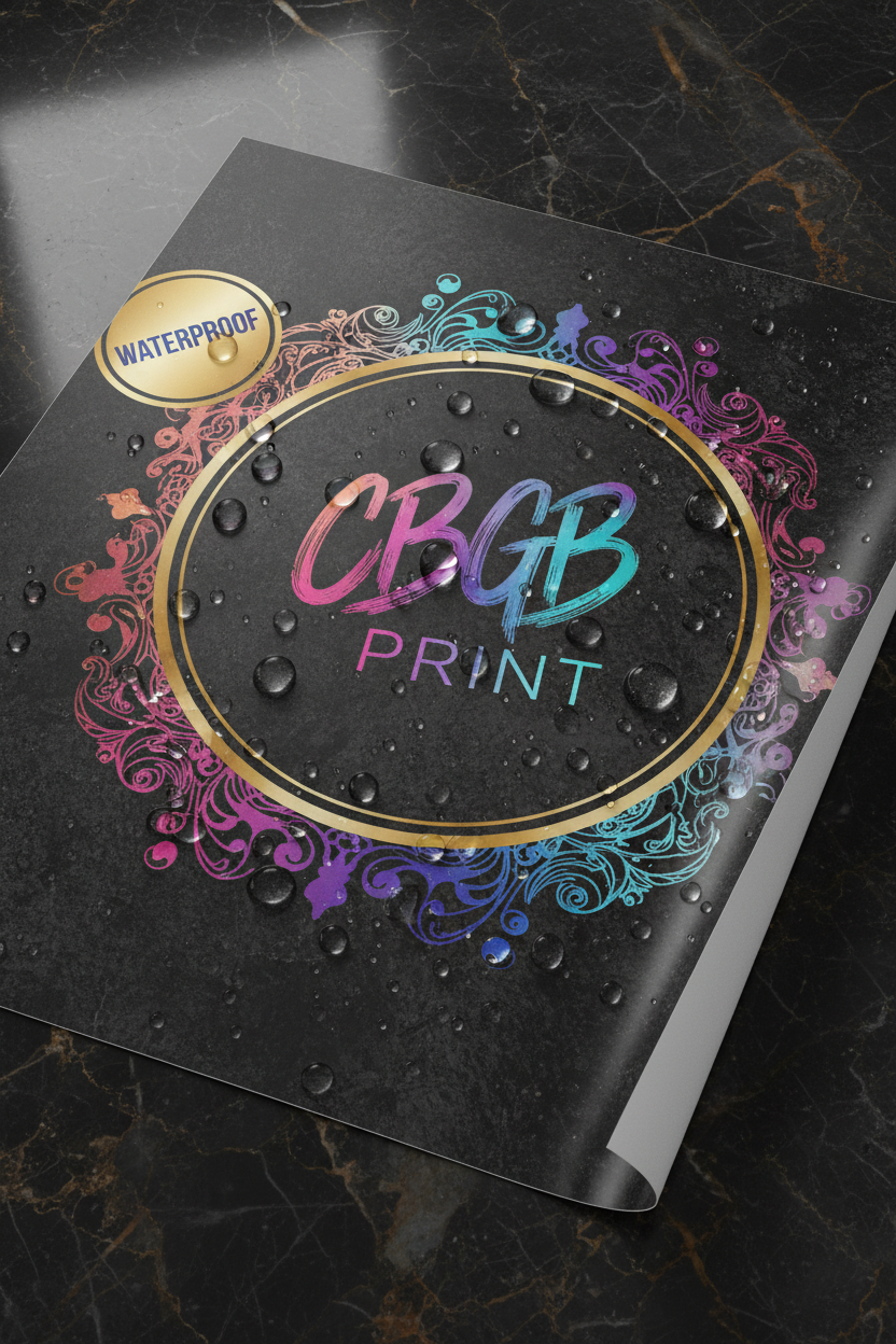 A1 Waterproof Poster with Brand Colours