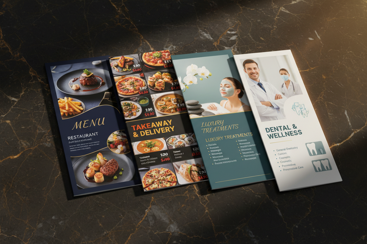 A3 Folded Leaflets - Industry Examples