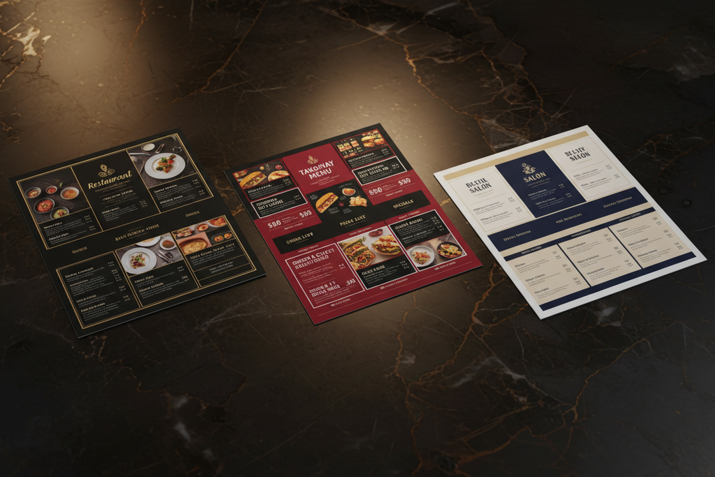 A5 Folded Leaflets - Unfolded