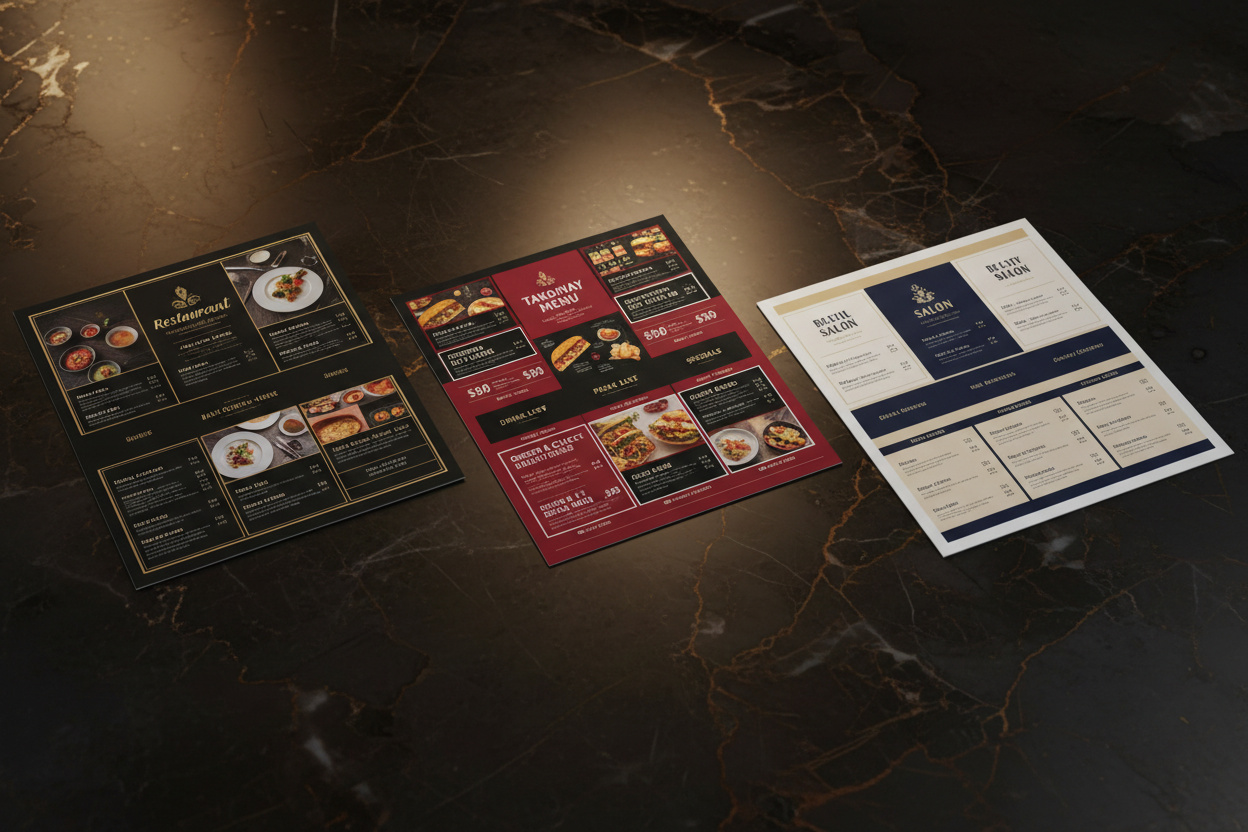 A5 Folded Leaflets - Unfolded
