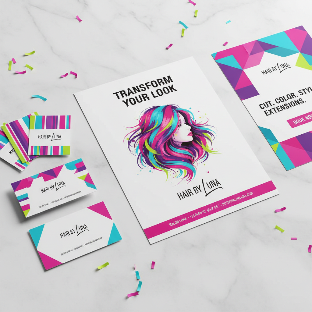 Business Cards & Flyers Bundle - Hair Salon