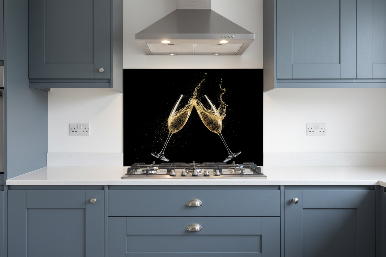 Champagne Flutes Splashback
