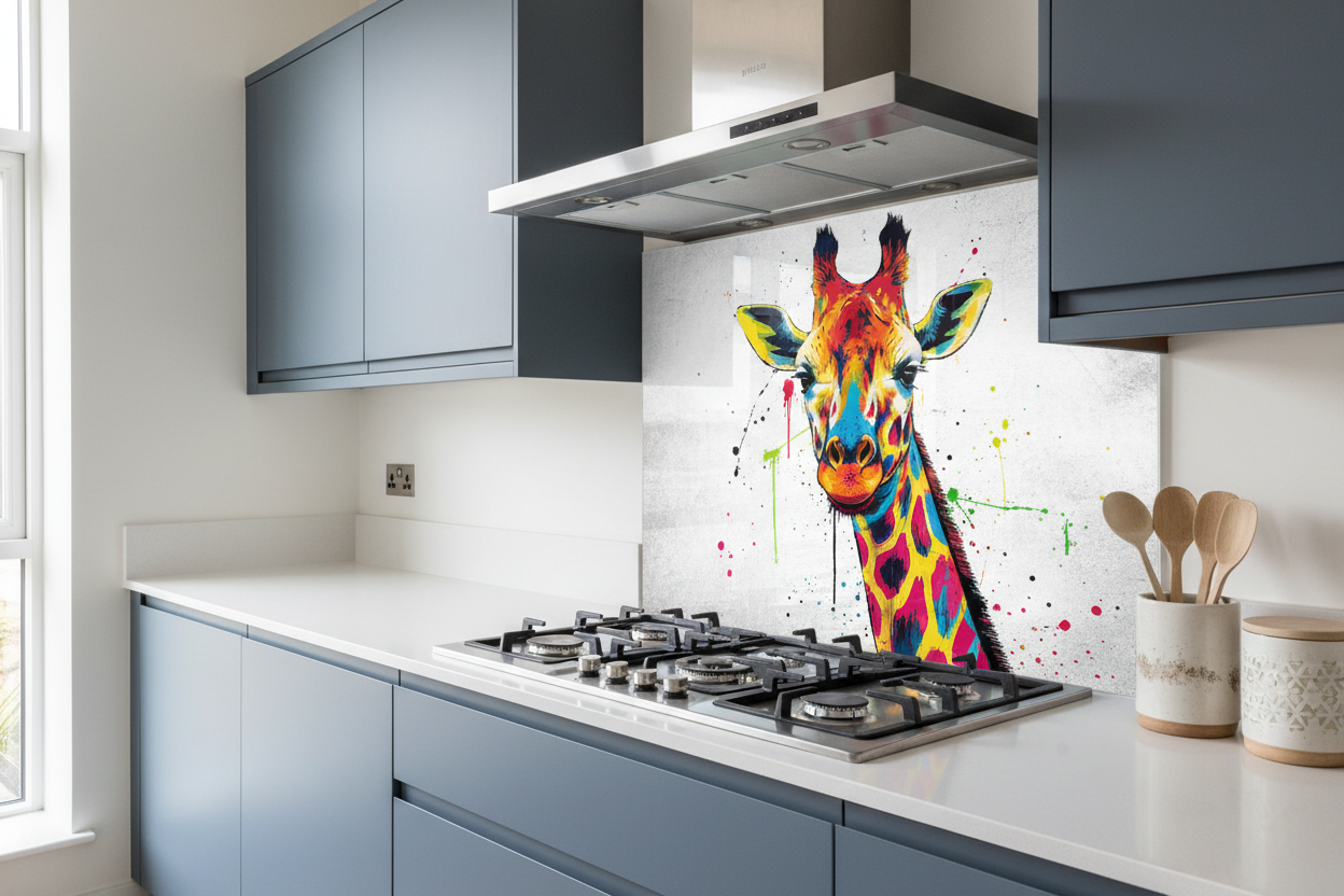 Colour Giraffe Splashback