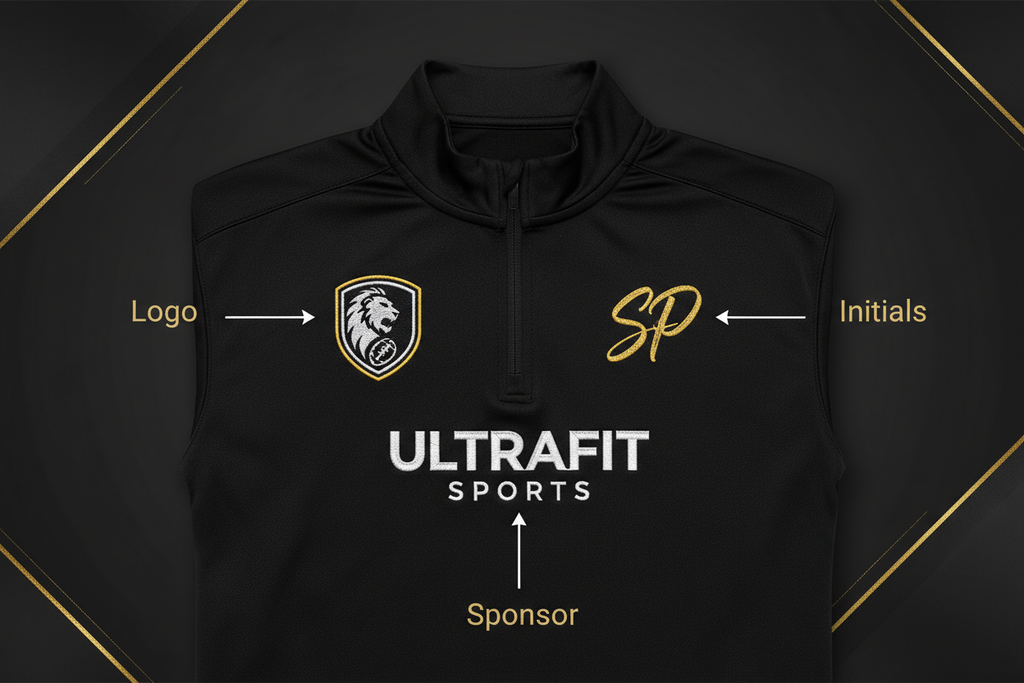 Custom branding placement mockup