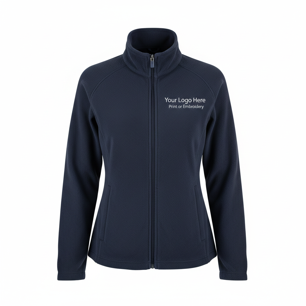 Fleece Jacket with Logo Placement
