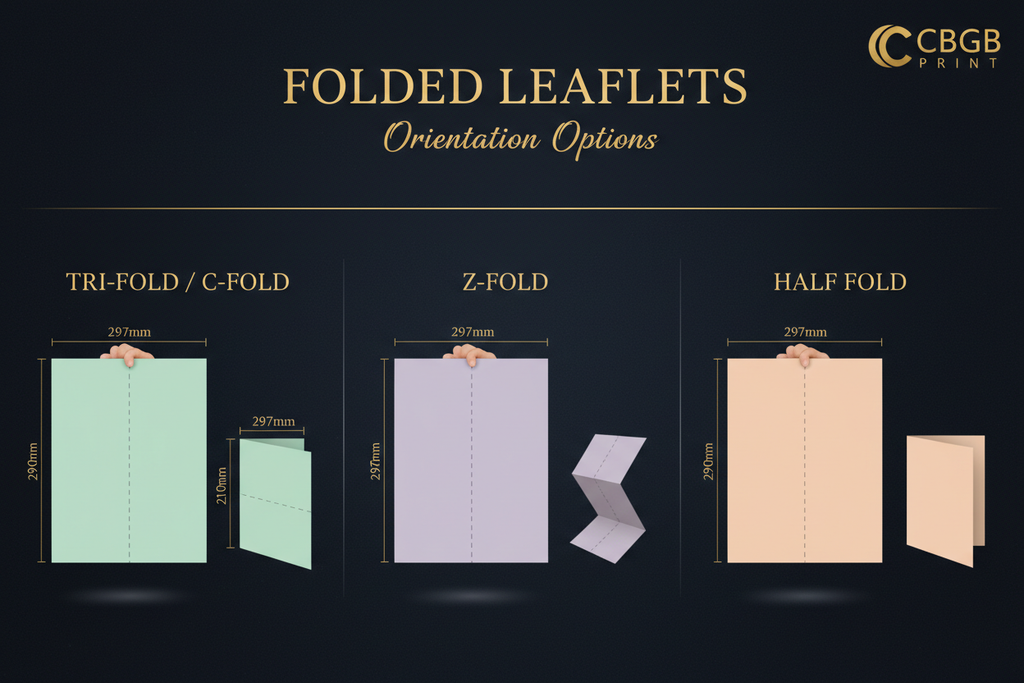 Folded Leaflets - Orientation Options