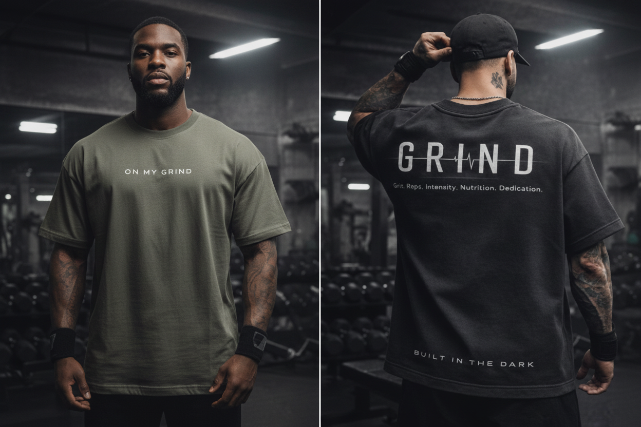 GRIND Olive Green – Front & Back