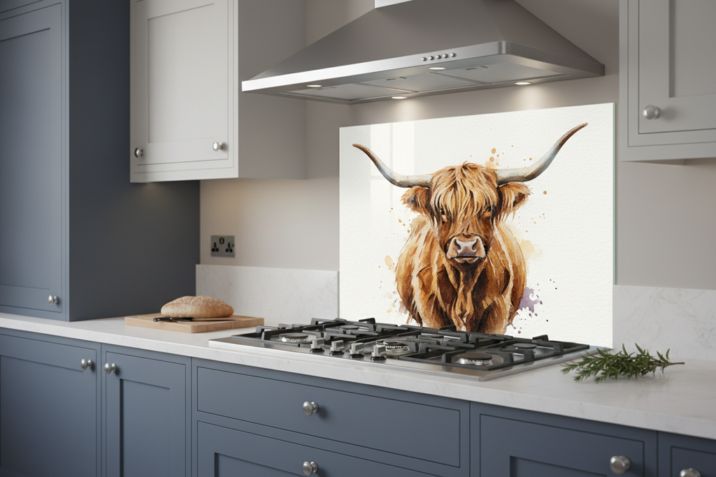 Highland Cow Splashback
