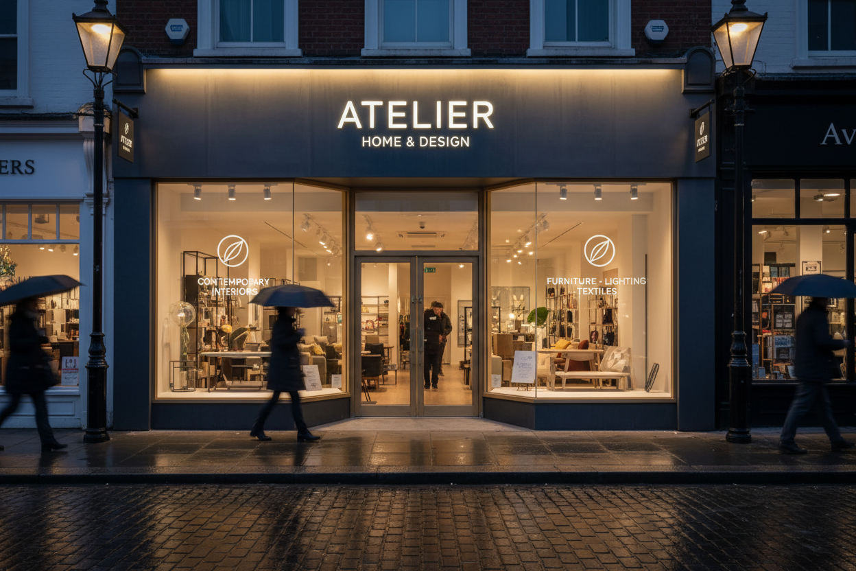 Illuminated Shop Front Signage