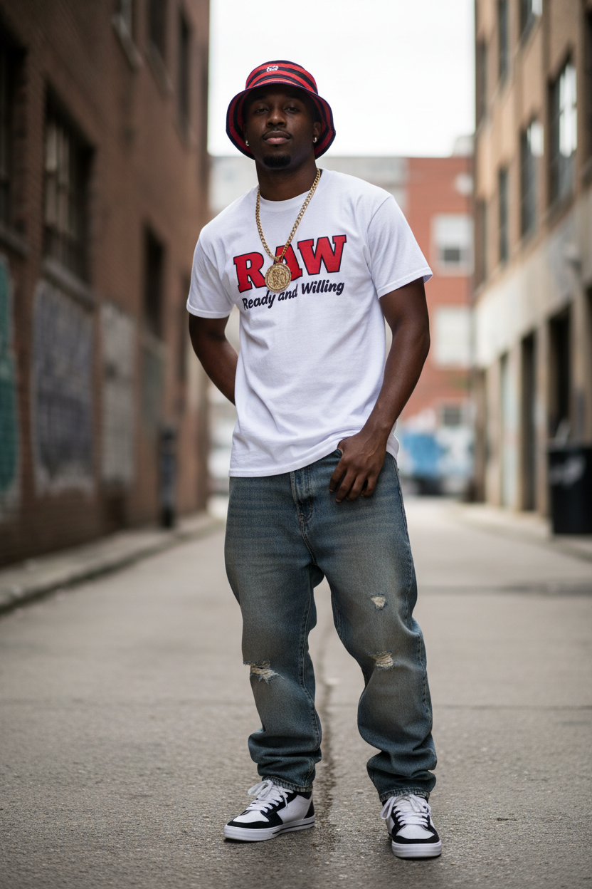 RAW T-Shirt 90s Hip-Hop Style