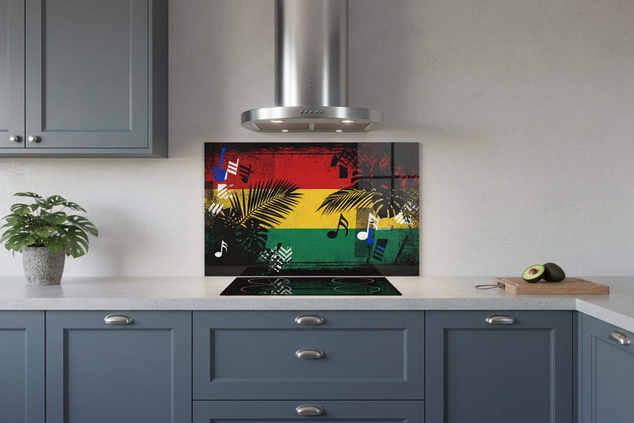 Reggae Abstract Splashback