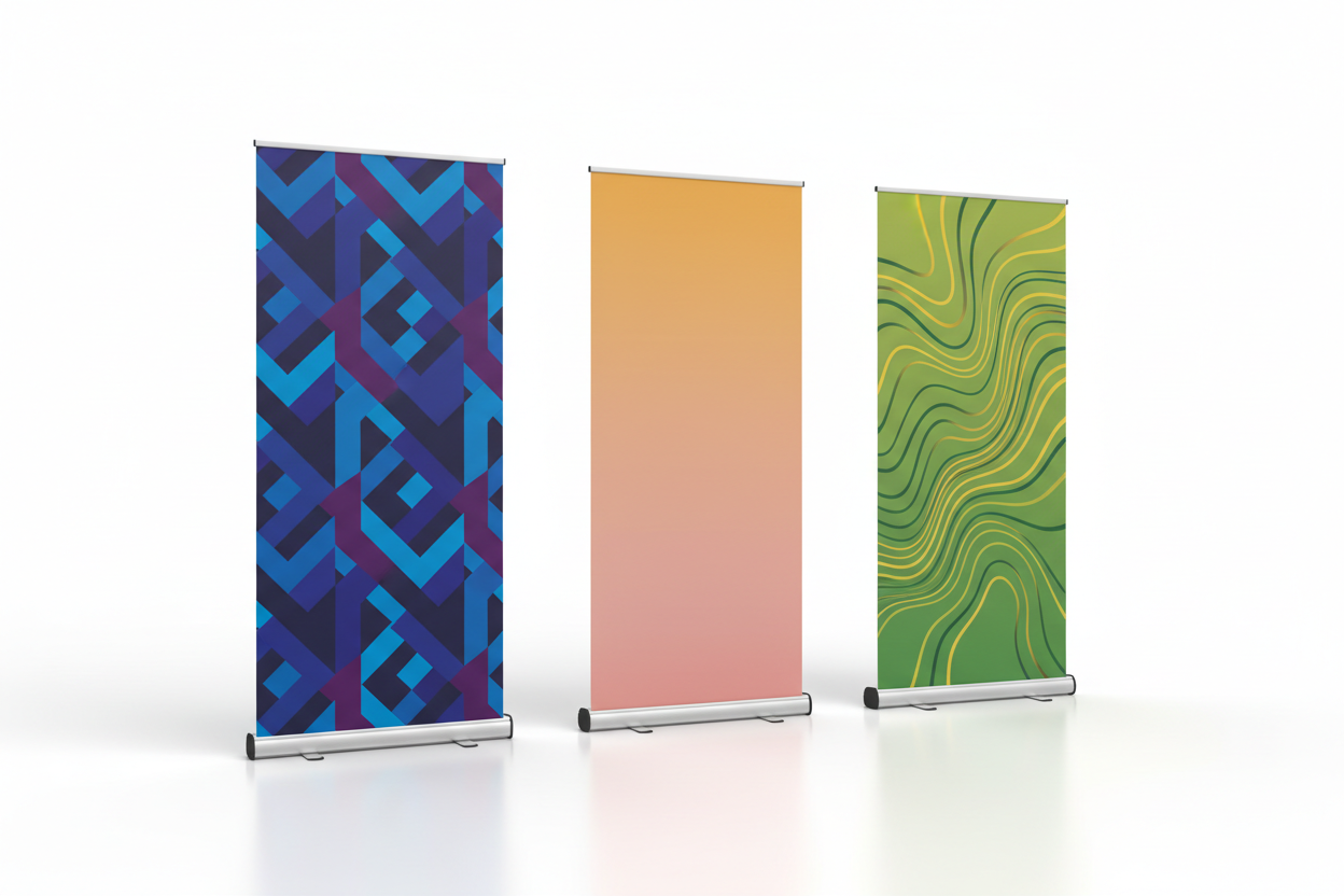 Three Roller Banners - 800mm, 850mm, 1000mm