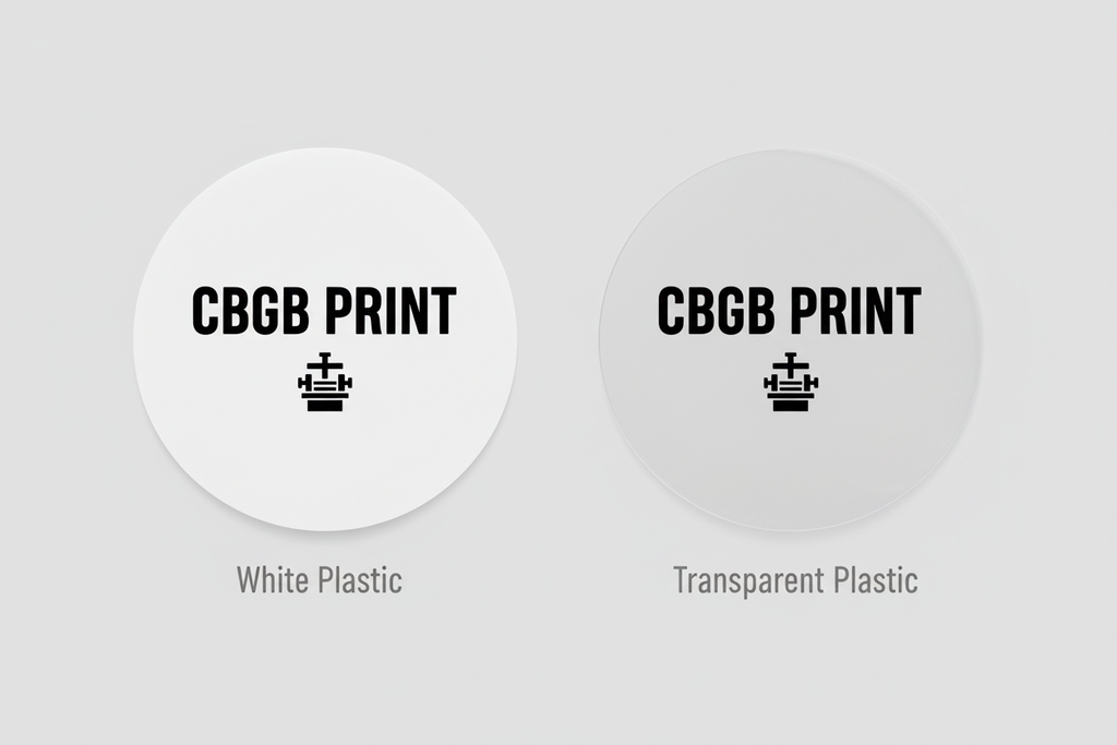 White vs Transparent Circle Stickers