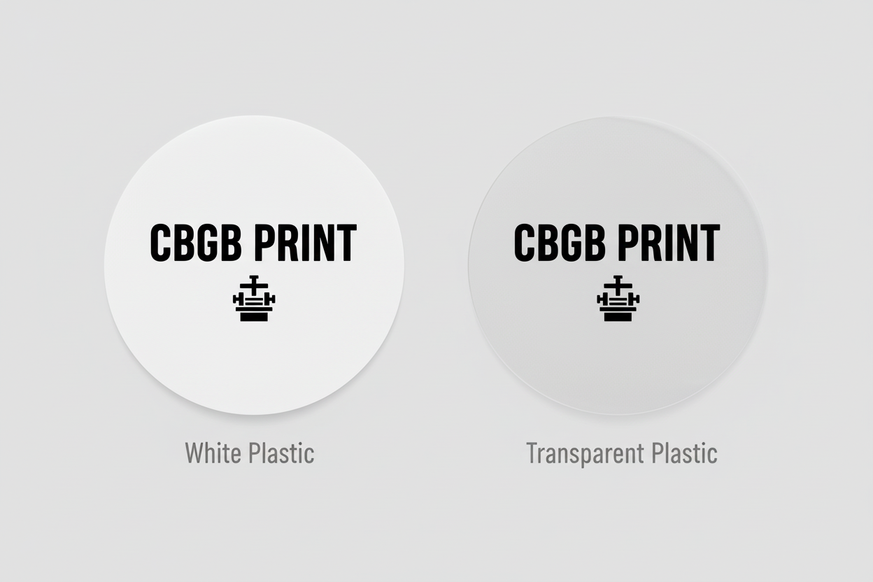 White vs Transparent Circle Stickers